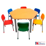 Mesa Hexagonal y Silla Metadil Inicial