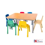 Mesa rectangular de 1.20 x 0.80 cm con silla Bambino